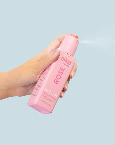 Rose Strahlendes Gesichtsbräunungsspray