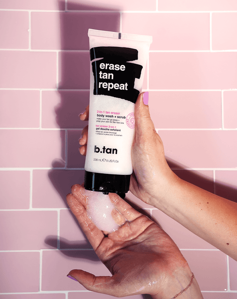 erase tan repeat 2-in-1 selbstbräuner-entferner + duschgel