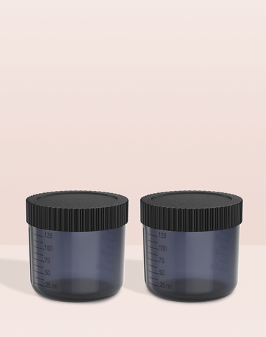 Excess 2 Tan.Cup 2er Pack inkl. Deckel - schwarz-transparent