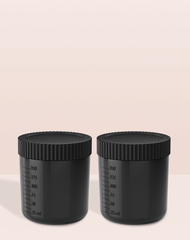 Excess 3 Tan.Cup 2er Pack inkl. Deckel - schwarz-transparent