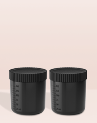Excess 3 Tan.Cup 2er Pack inkl. Deckel - schwarz-transparent