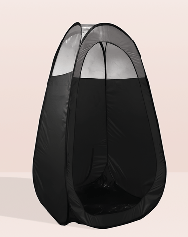 Tan.Tent Bräunungszelt schwarz und ⅓ transparent