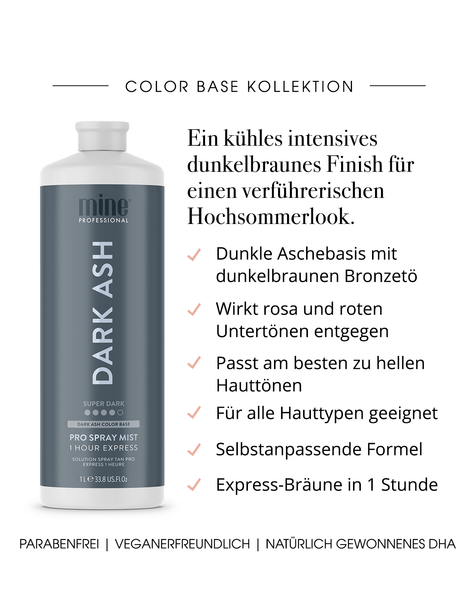 Dark Ash Profi-Sprühbräune