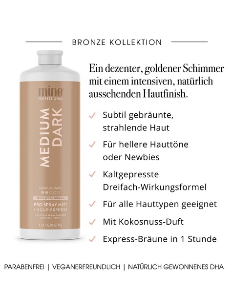 Medium Dark Profi-Sprühbräune