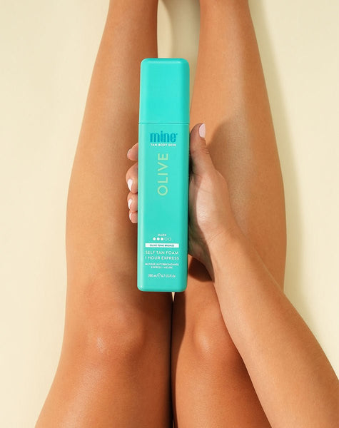 Olive Selbstbräunungsschaum