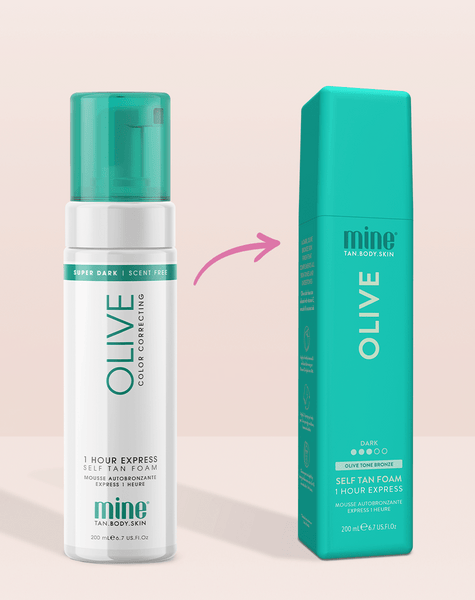Olive Selbstbräunungsschaum