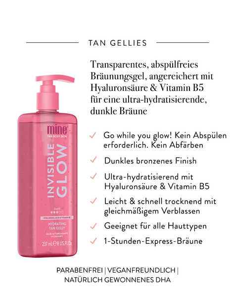 Invisible Glow Dark Hydrating Tan Gelly
