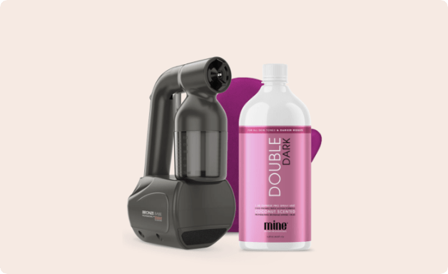 Bronze Babe Spray-Tanning-Set für zuhause
