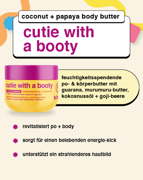 cutie with a booty feuchtigkeitsspendende po- & körperbutter