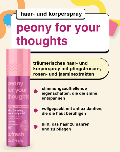 peony for your thoughts träumerisches haar- und körperspray