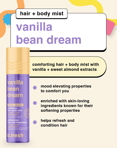 vanilla bean dream wohltuendes haar- und körperspray