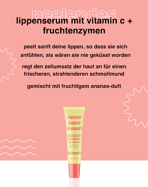 never been kissed peelendes lippenserum