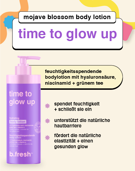 time to glow up feuchtigkeitsspendende bodylotion