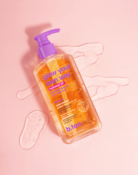 glow your own way hydrated AF selbstbräunungsgel für gesicht und körper