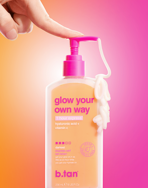 glow your own way 1-stunden express-bräune