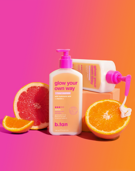 glow your own way 1-stunden express-bräune