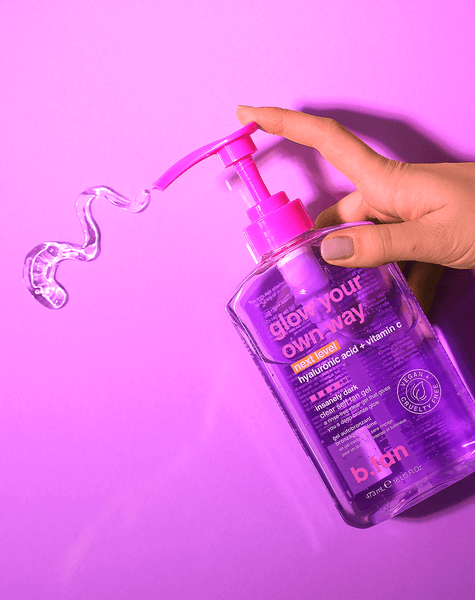 glow your own way next level transparentes selbstbräunungsgel