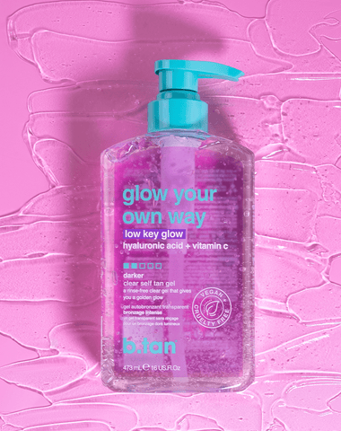 glow your own way - low key glow transparentes selbstbräunungsgel