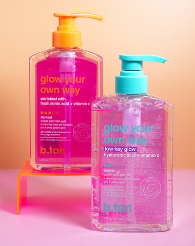 glow your own way - low key glow transparentes selbstbräunungsgel