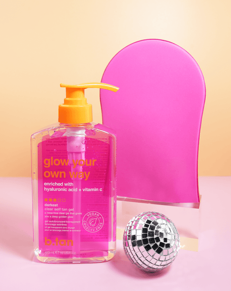 glow your own way selbstbräunungsgel applikationshandschuh